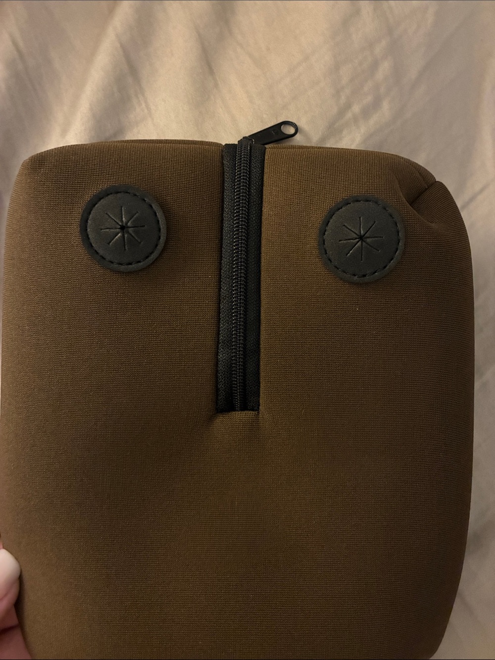 Leica Brown Camera Carry Case with Black Zip and Red Logo - Picture 4 of 4